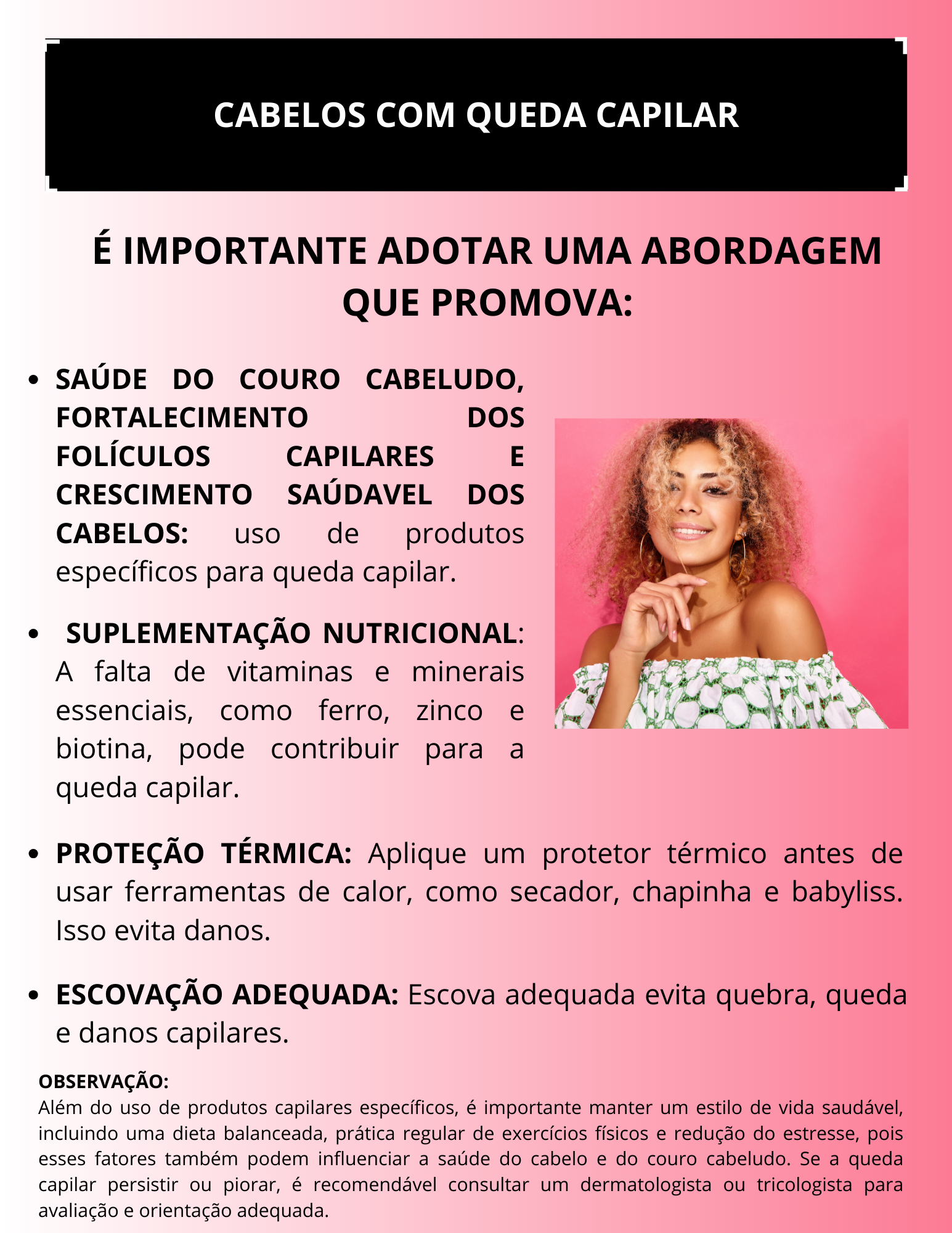 Capa Dor Cabelos com queda